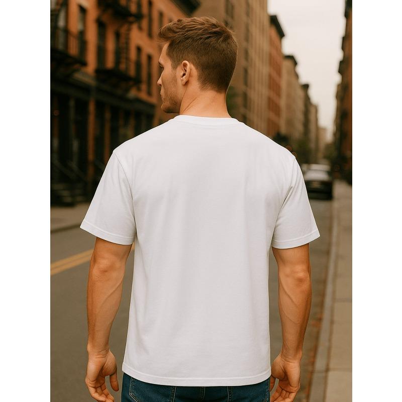 European sizes Men'S Casual Short-Sleeved Round-Neck T-Shirt with Dynamic Baseball Print | Lightweight, All-Season, Perfect for Weekend Casual