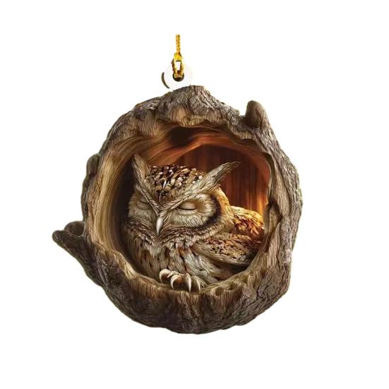 Forest Animal Acorn Ornaments Christmas Tree Decorations 2026 Acrylic Woodland Creature Hanging Ornaments for Home Decor Rustic Gifts