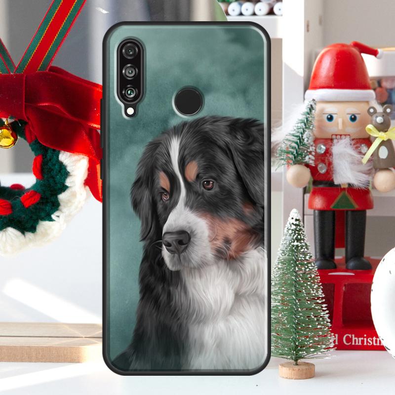 Funny Bernese Mountain Dog For Huawei Nova 7i 8i 11i 12i 12s Y73 Y70 Y90 Y60 Y72 Y61 Y91 9 10 SE P30 Pro P40 Lite Case