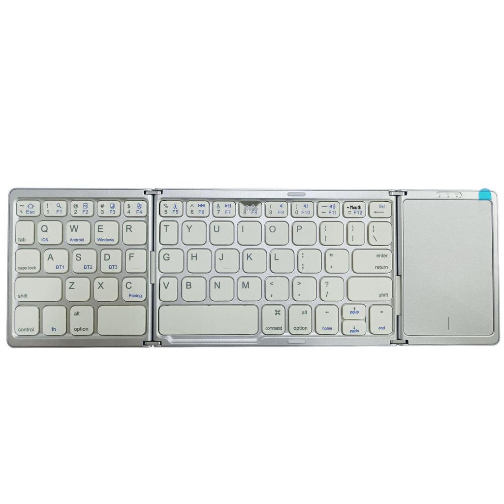 Hot Sale: B089T Foldable Bluetooth Keyboard with Touchpad for Multi-System Devices