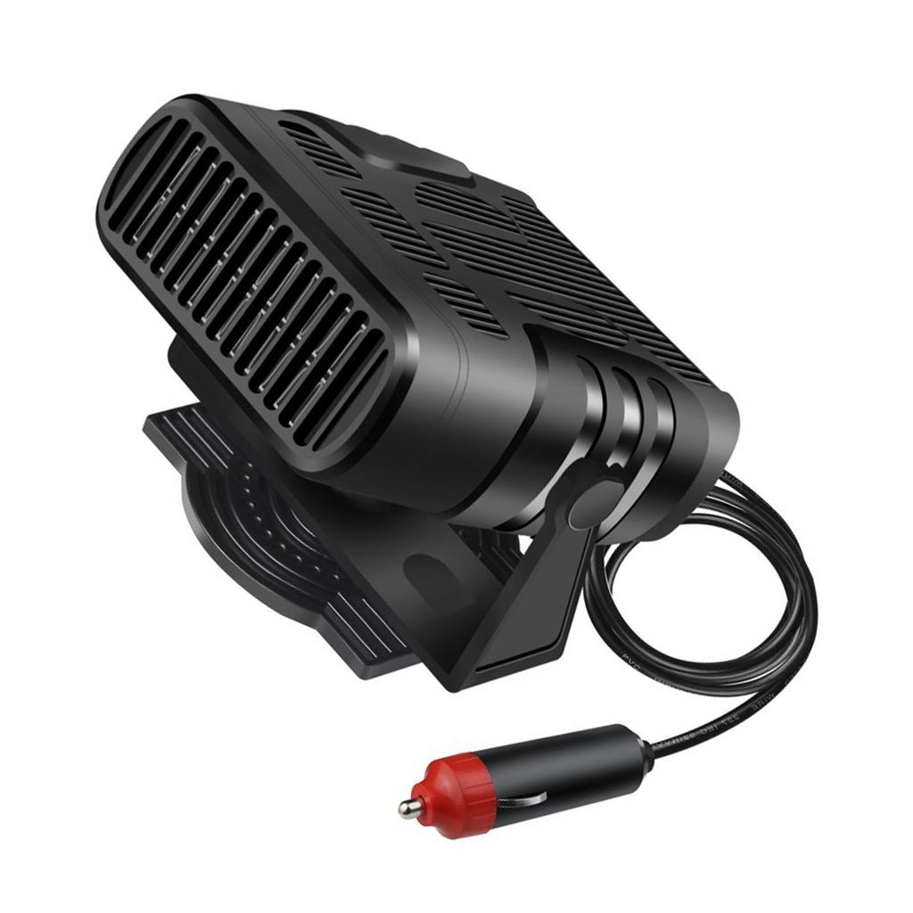 12V/24V Car Windshield Defogger Defroster 2 In 1 Defogging Defrosting Heating Fan 360 Degree Rotating Anti-Fog Automobile Heater