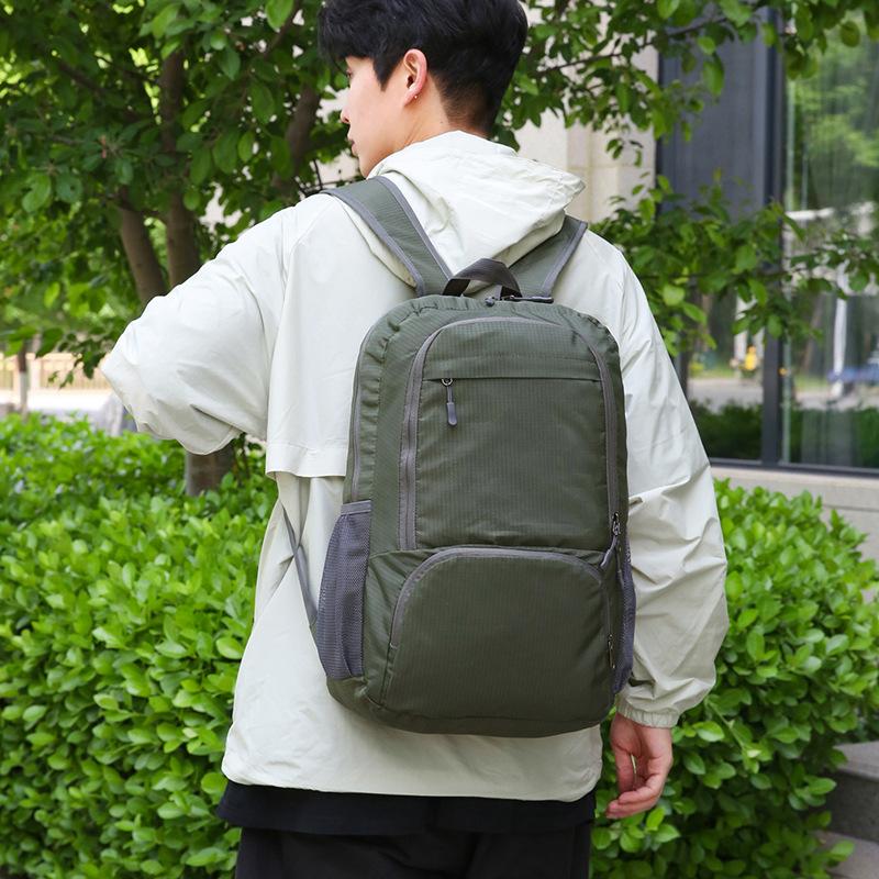 Schoolbag Outdoor Foldable Backpack Portable Anti-splashing Travel Backpack Outdoor Hiking Camping Large Capacity Mountaineering Bag