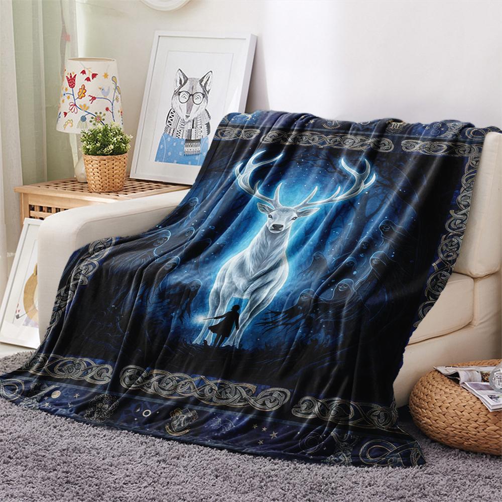1 Stück Flanelldecke mit Cartoon-Druck, Hohe Qualität, Bequem für alle Jahreszeiten, Heimdekoration, Wärme und Komfort, Perfekt als Weihnachts- oder Geburtstagsgeschenk