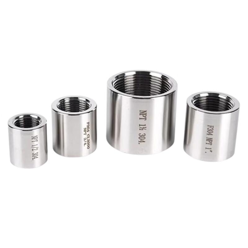 Huachuan Industrial 304 Stainless Steel R1/4 to R1/2 Thread Adapter (4-Pack)