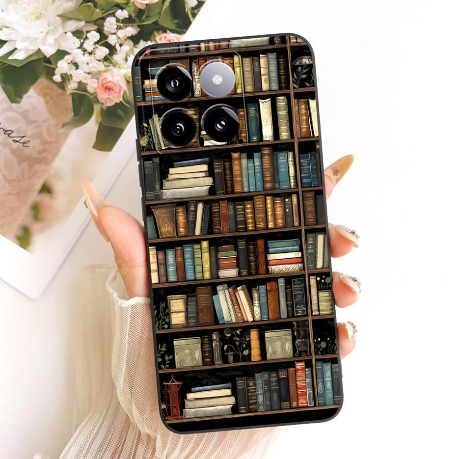 For Xiaomi Mi 14 Pro Case Cute Rabbit Cartoon Cover Shockproof Soft TPU Phone Case For Xiaomi 14 Pro Mi14 Pro 5G Back Cover Bags