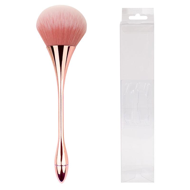 Extra Large Soft Bristle Powder Brush for Nail Dust & Blush with Small Waist Design