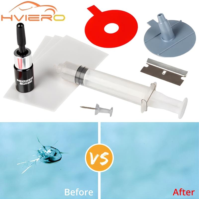Car Windshield Repair Resin Kit Tools Windscreen Break Scratch Restoration Protective Stickers Glass Cleaner Care No Trace Wash