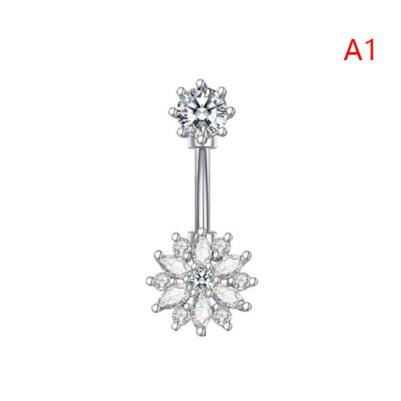 

Кольцо для пупка в виде бабочки и пчелы из нержавеющей стали с цирконием и цветком для женщин, сексуальное украшение для пирсинга тела