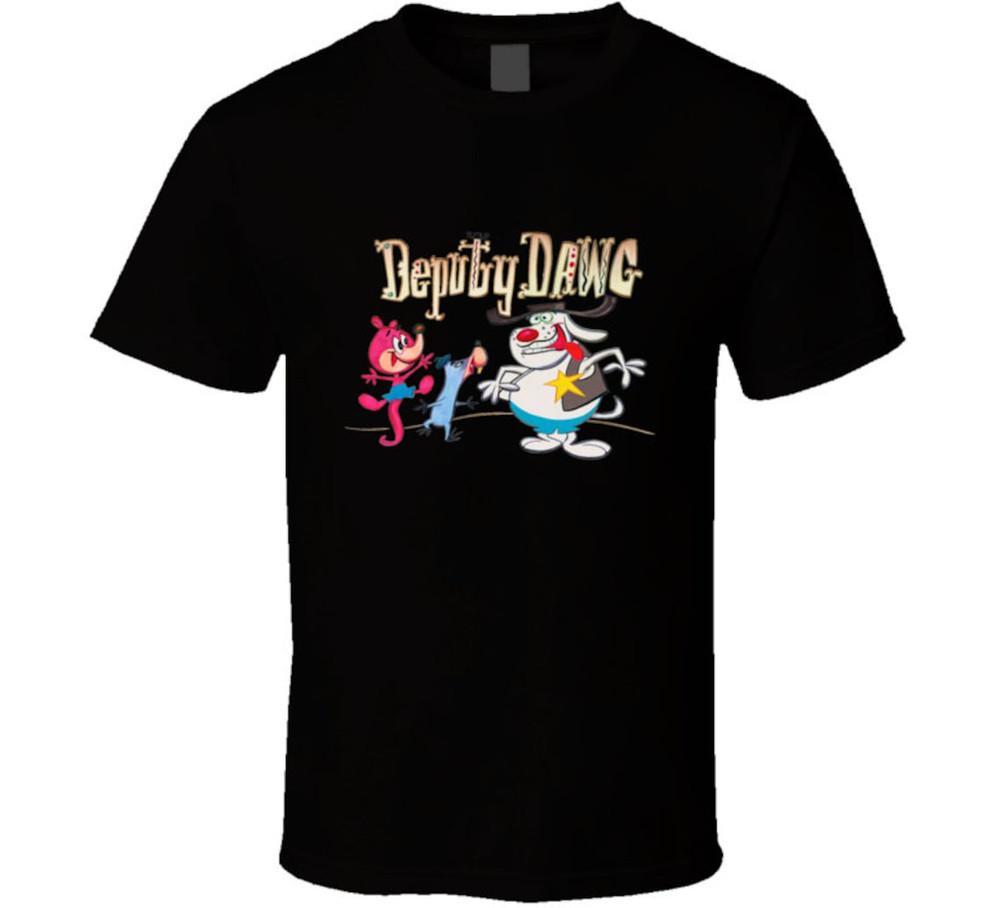 Deputy Dawg Black T-Shirt Unisex Cotton Tee Funny Gift All Size S-4XL YI557 Unisex T-Shirt S