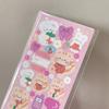 Korean I-pop Cute Bear Laser Flash Sticker Star Chasing Small Card Decorative Material Sticker Goo Card Sticker