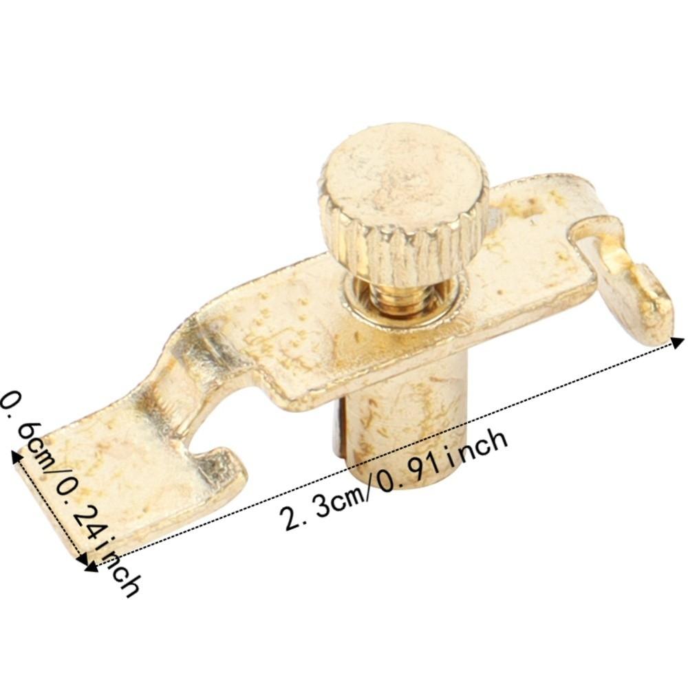 2PCS Golden Color Fine Tuner Adjuster Metal Clip Tuner Accessory For String Instruments