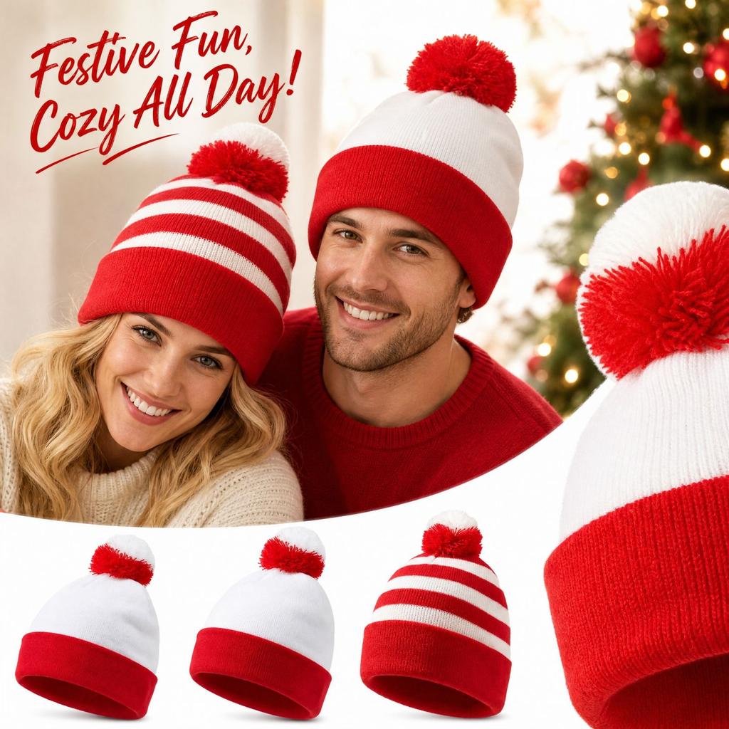 Christmas Party Hat for Men and Women Holiday Winter