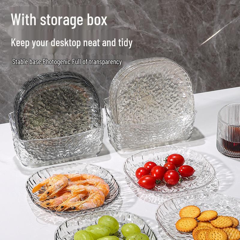 Elegant Plastic Bone Plate for Snacks and Fruit