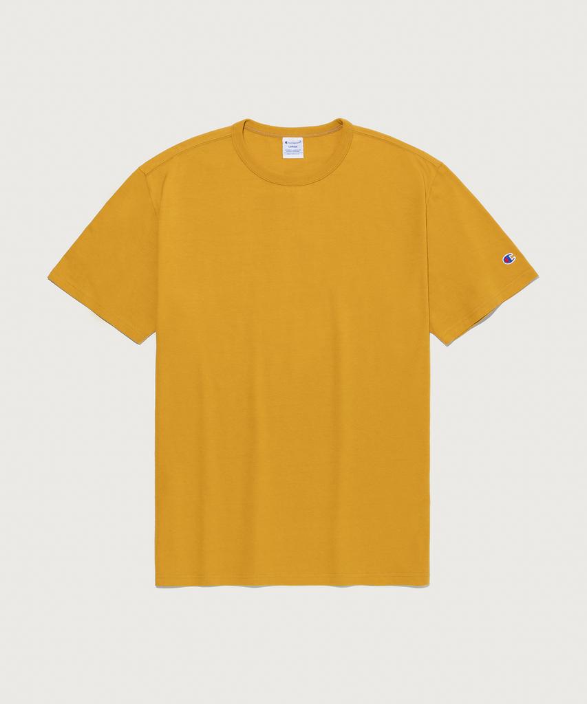CHAMPION C-Logo Uni Short Sleeve T-Shirt Mustard