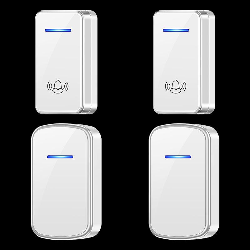Battery-Powered Wireless Doorbell for Home with Two-to-Two Callers, No Plug-in Required