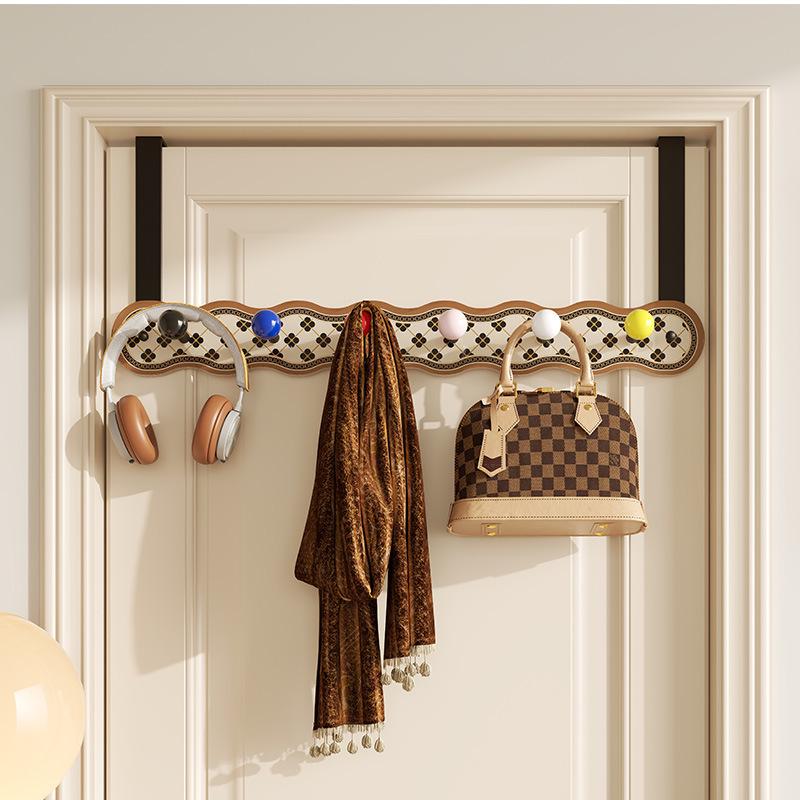 American-Style Over-the-Door Hook: Punch-Free Coat, Hat, and Bag Hanging Storage Rack