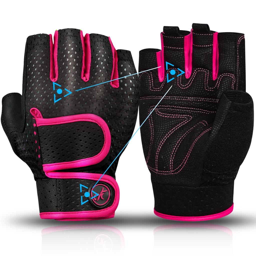 Gym Gloves Non-slip 3MM Pads Pull Up Power Training Weight Lifting Gloves Kettlebell Workout Exercise Fitness Gloves Men