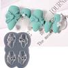 Bowknot Nail Carving Decor Heart Fingernail Love Ornament Stamping  Stencil