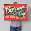 Wasser sparen Bier trinken Blechdose Poster Individuelle Wandkunst Retro Vintage Metallschilder für Fanraum Zuhause und Dekoration Gaming Haus