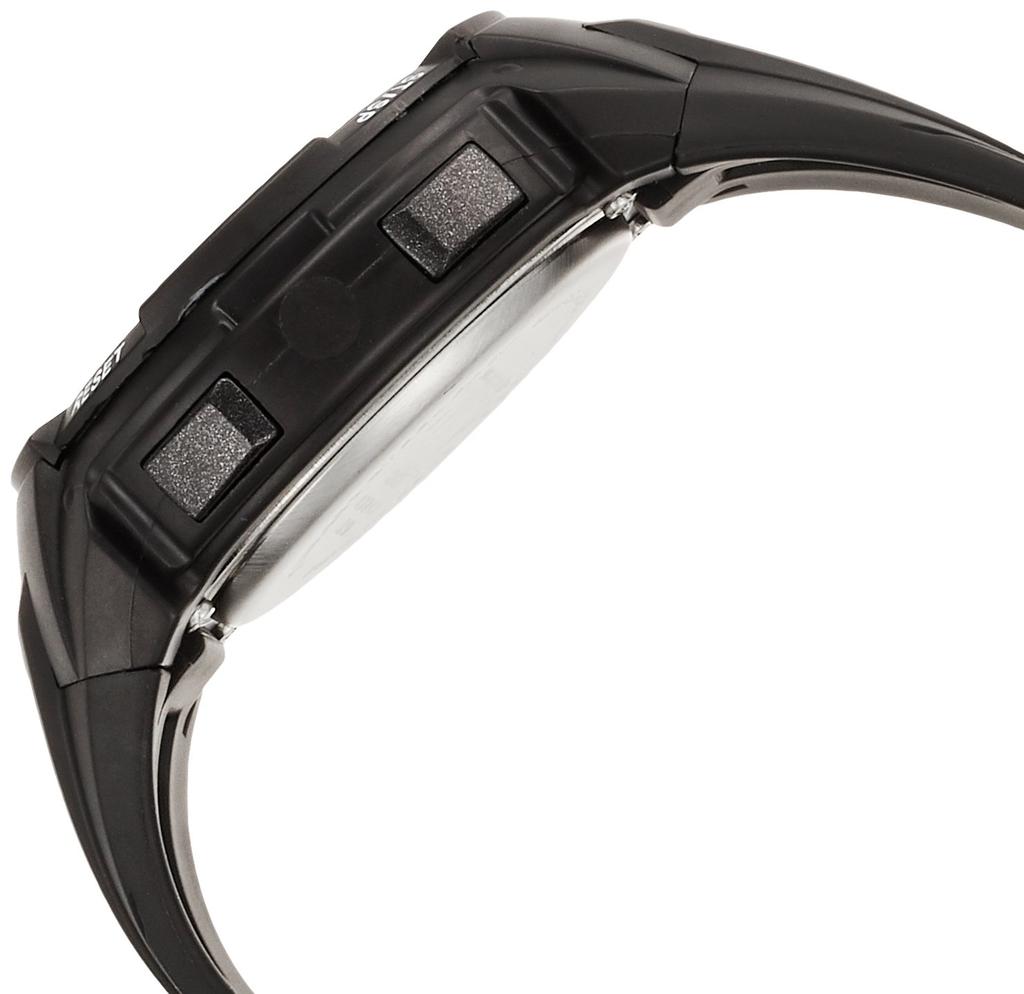 Arias AD06517RC8 Men's Radio-Controlled Digital Watch with Dash Function, Waterproof, Multi-Function, Urethane Strap, Black