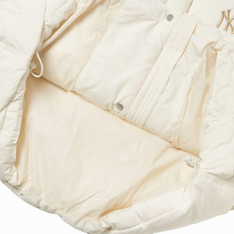 New MLB New York Yankees Down Jackets Women's Ivory White 3FDJW0216-50IVS