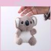 Koala Sitting Animal Plush Keychain Kids Girls Soft Cotton Filling Accessory Bag