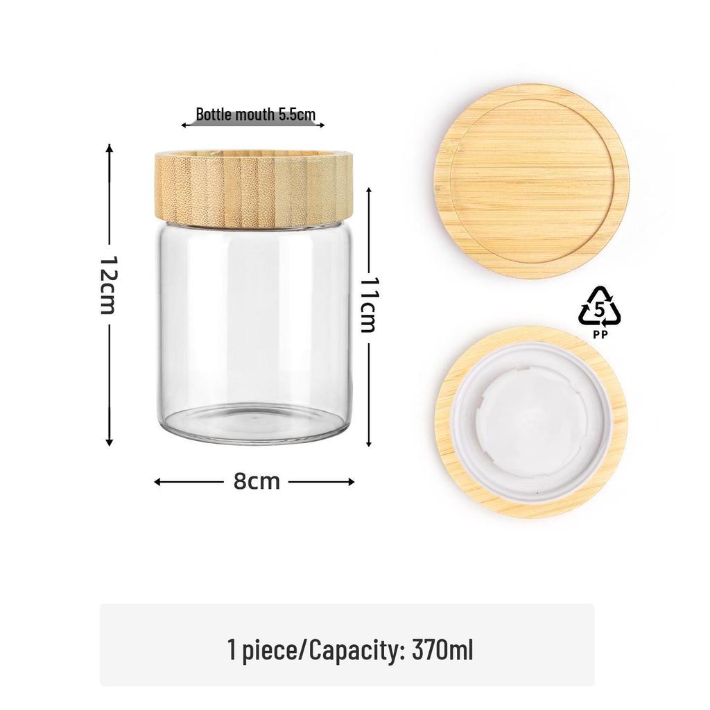 Food Grade Sealed Glass Storage Jar for Tea, Coffee & More