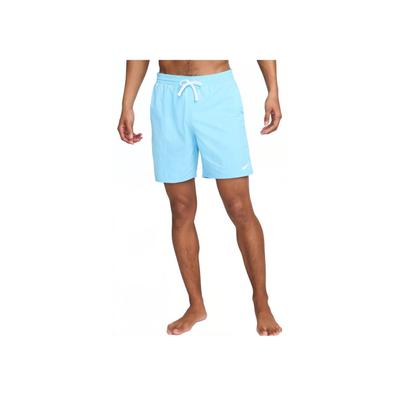 Nike Swim Logo Comfortable Mid Waist Drawstring Casual Beach Shorts Men Shorts Bottle-Blue White FZ6259-407