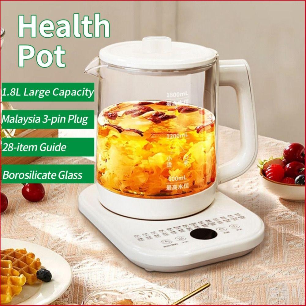 1.8L Electric Kettle 2H Keep Warm Healthy Herbal Tea Maker New Health Pot  Kitchen
