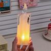 3pcs Flameless Candle LED Gap Column Candles For Family Candlelight Dinners Valentine's Day Wedding Birthday Bedroom Decor Gift