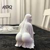 Creepy Ghost Collectible Halloween Figurine, Funny 3D Printed Scream Statue Decoration for Desk, Tabletop, Mantel, Shelf, Spooky Home Decor