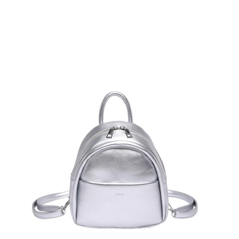 Schoolbag Texture Foreign Style Casual New 1011 Fresh Solid Color Popular Fashion Travel Portable Shoulder Backpack