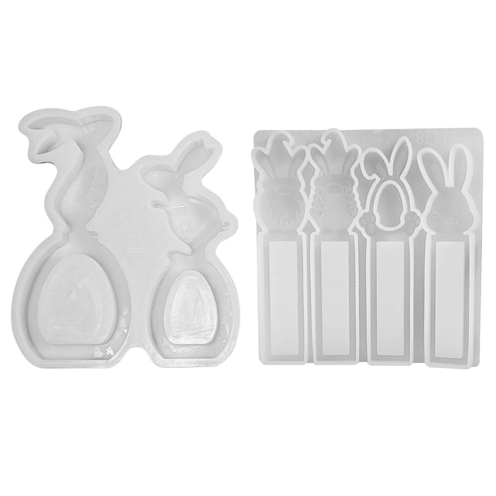 Silicone Festival Ornament Mold DIY Resin Making Mold Art Candle Mold Decorative Mold for Easter Party Decor