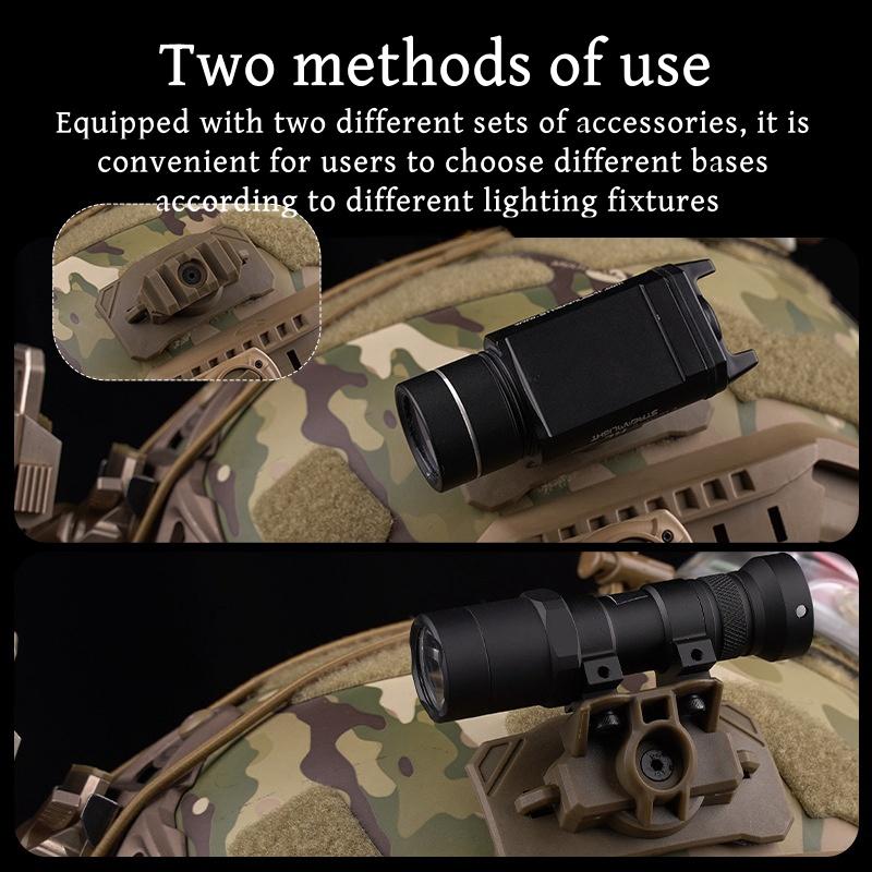 Adaptateur de Montage de Lampe de Casque d'Extérieur Prise de Vue Camping Casques Universels Support de Lampe Torche Fixation Auto-agrippante Rotatif