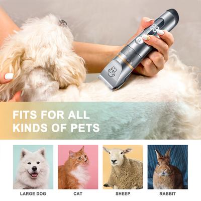 Cat Grooming Kit, Pet Hair Trimmer Quiet Cat Clippers Grooming Kit Cat Clippers Cat Grooming Supplies with Comb 5 Speed Cat Shavers for Matted   Ha