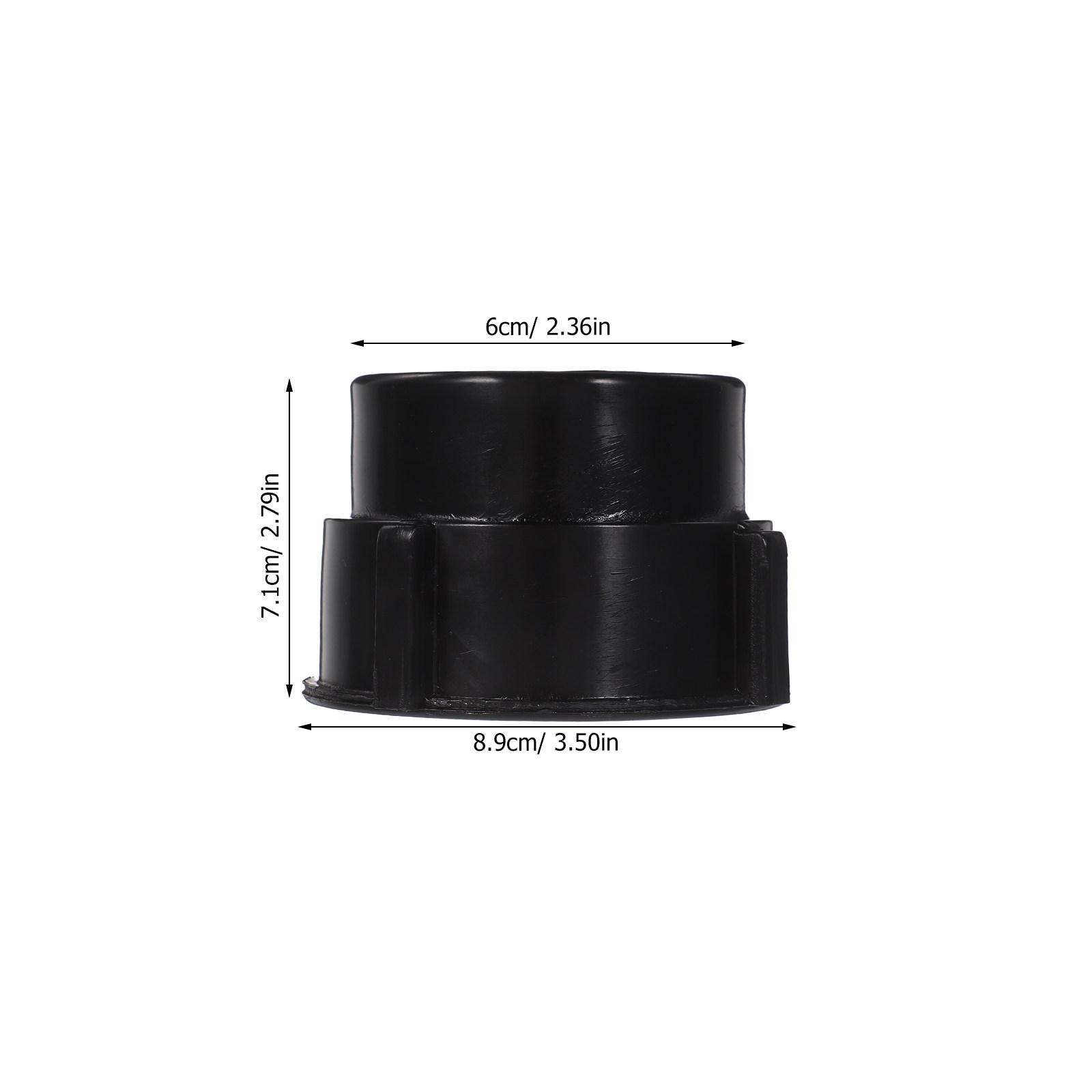 High Performance Ibc Tote Valve Adapter 75Mm Coarse Thread Converts to 2 Inch Fine Thread for Water Tank Ibc Fittings Garden чёрный