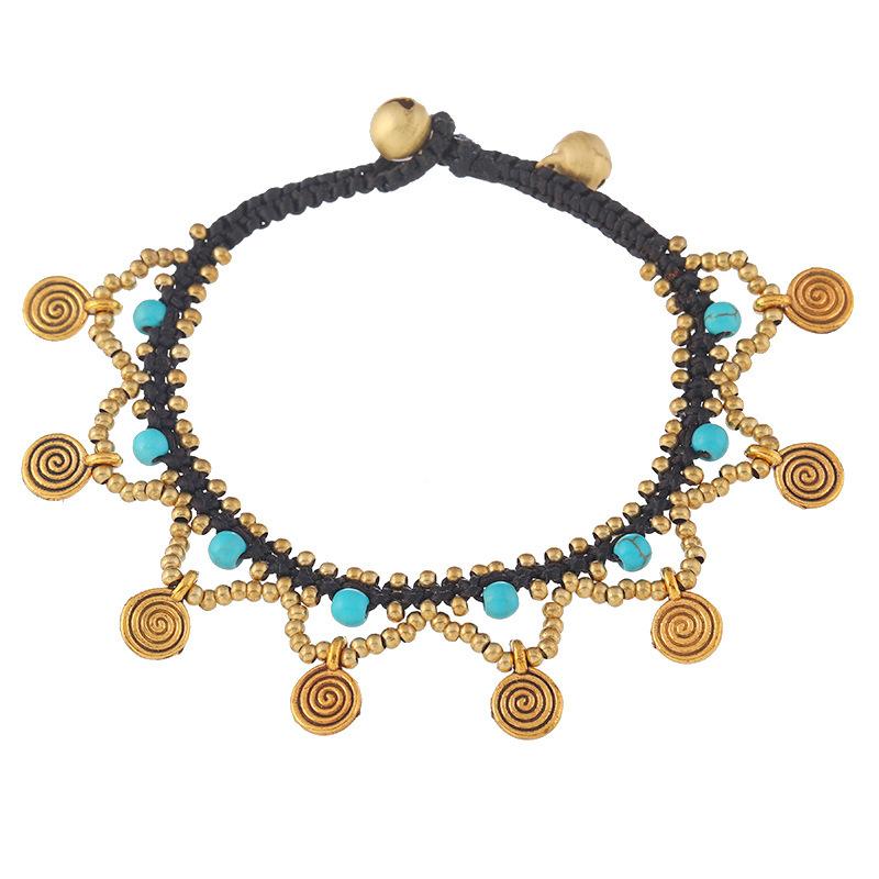 

Bohemian ethnic style beaded woven bracelet, vintage bracelet, Chinese style bracelet for women