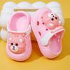 New summer indoor sandals, cute soft-soled baby slippers, boys' perforated closed-toe non-slip shoes, girls' outdoor wear children's shoes