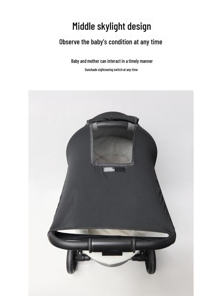 Universal Two-Way Baby Stroller Sunshade with UV Protection and Heat Insulation