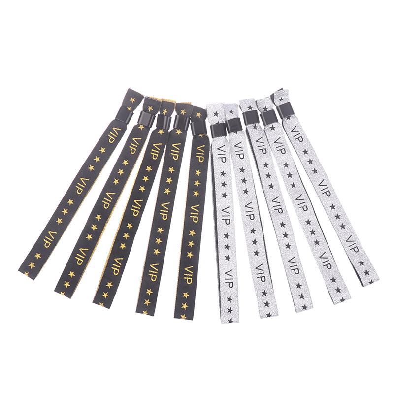 5Pcs Vip Cloth Event Wristband Vip Fabric Wristbands Solid Color Cloth Wristband Event Club Lightweight Concert Wrist Strap