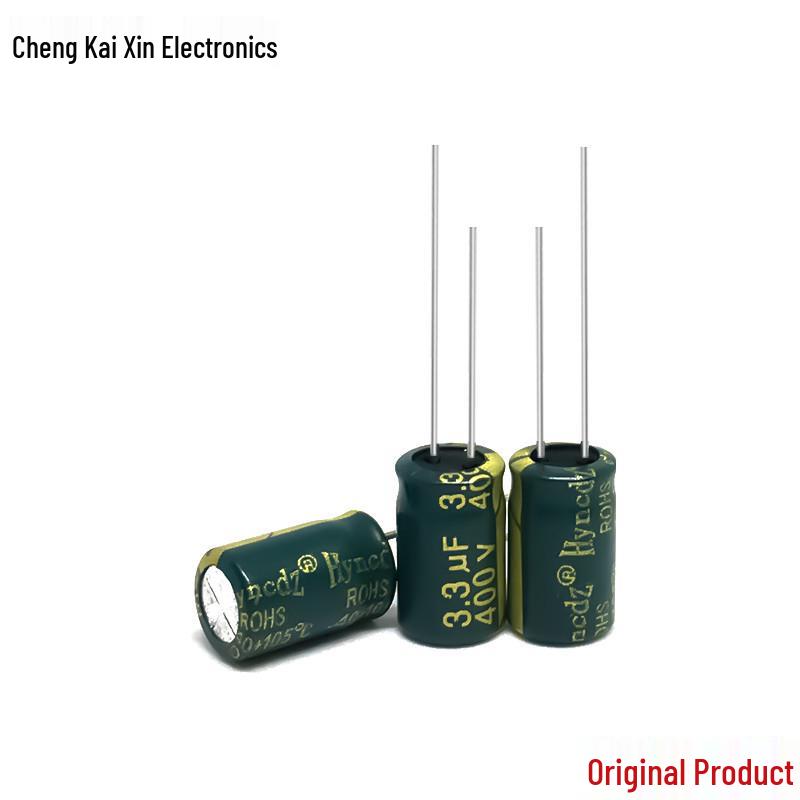 400V 3.3UF High-Frequency Aluminum Electrolytic Capacitor - Original, Authentic, Available In Large Quantities