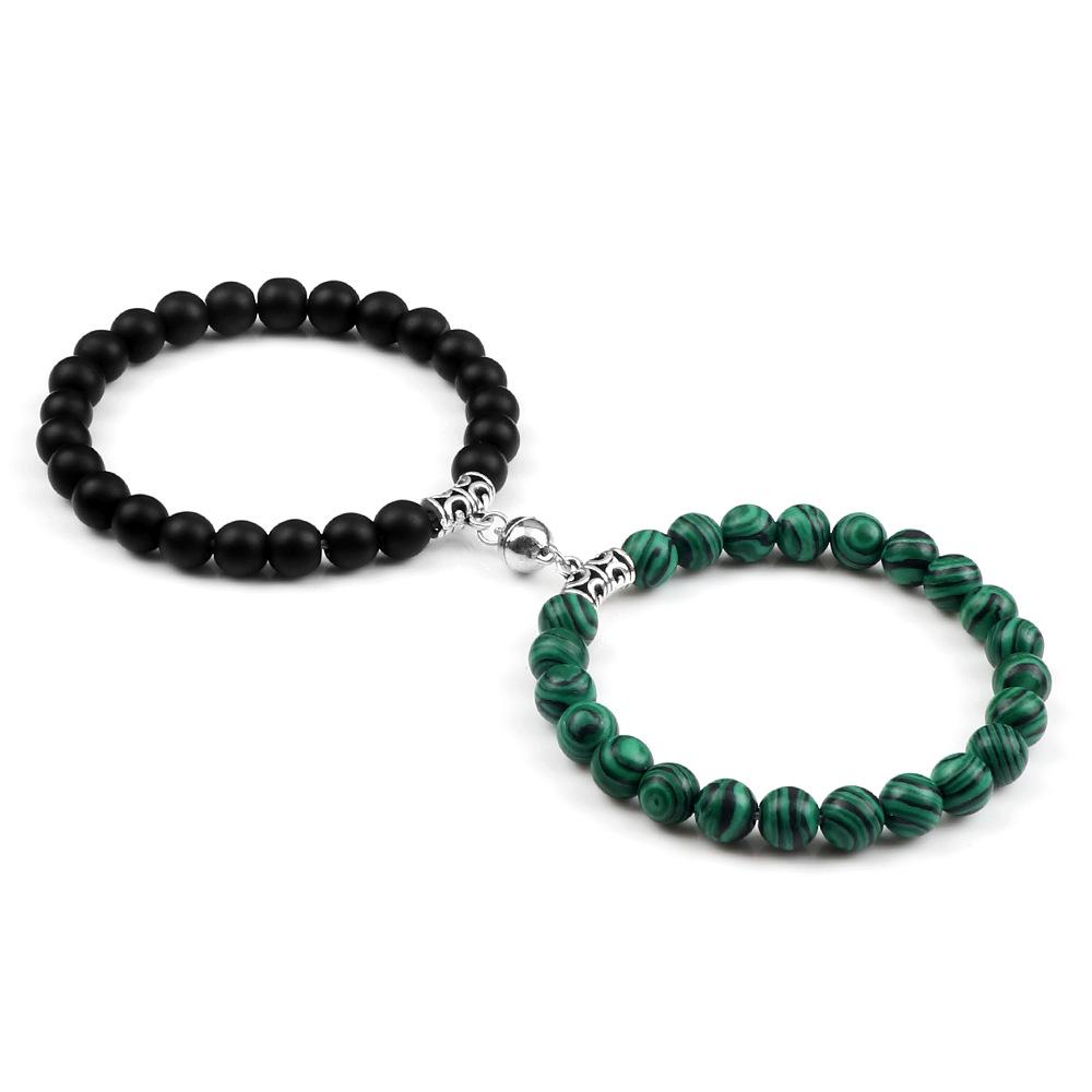 Couple's Magnetic Buckle Beaded Bracelets - Valentine's Day Gift