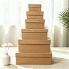 Creative Black Kraft Square Gift Box with Lid for Birthday Presents
