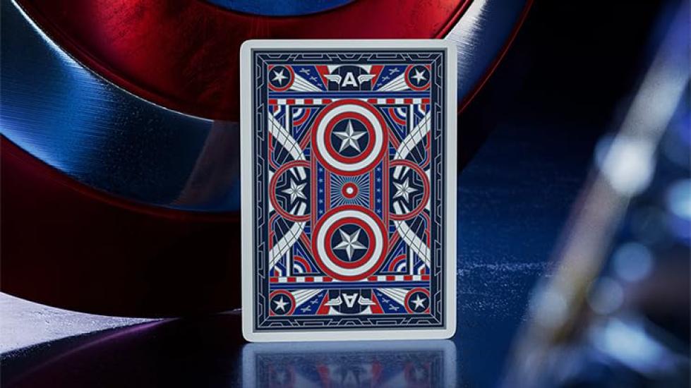 Captain America Playing Cards Marvel Captain America Playing Cards by theory11