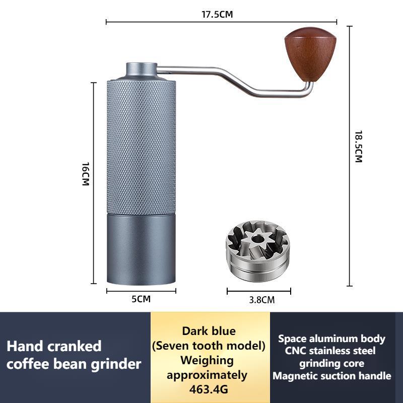 Hand Cranked Bean Grinder Hand Ground Coffee Machine Coffee Bean Grinder Manual Coffee Grinder Kitchen Bar Counter Utensils