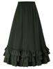 Retro Gothic Victorian Style Women's Dress with Renaissance Mini Skirt