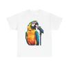 Funny Parrot Graphic T Shirt Mimic Singing Unisex Heavy Cotton Tee