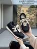 Leather platform versatile fried street sneakers women's 2025 new autumn American retro fashionable feet small German training shoes