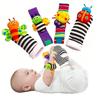 4pcs Baby Rattle Toys Cute Stuffed Animals Wrist Rattle Foot Finder Socks 0~24 Months for Infant Boy Girl Newborn Gift