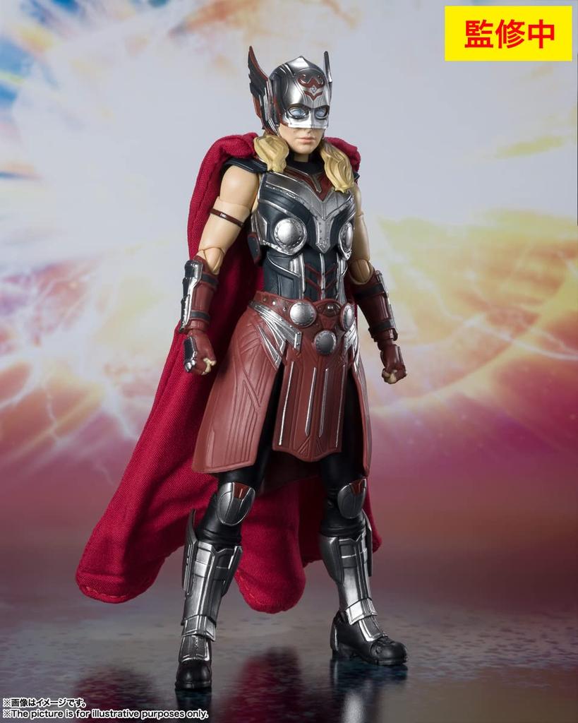 TAMASHII NATIONS MARVEL Jane Foster Approximately 145mm ABS PVC Cloth Painted Movable Figure S.H.Figuarts (Thor/Love & Thunder) & &